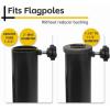 image:imageMAXXHAUL 50607 Hitch Mount Dual Flagpole Holder with AntiWobble Pins for 2 Receivers