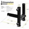 image:imageMAXXHAUL 50607 Hitch Mount Dual Flagpole Holder with AntiWobble Pins for 2 Receivers
