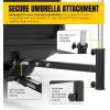 image:imageMaxxHaul 50102 Hitch Mount Umbrella Holder  Fits 2 Class III amp IV Receivers  Heavy Duty Steel Holder for 138 to 2 Diameter Patio Umbrella Shafts  Ideal for Tailgating Camping and FishingClothes Rack