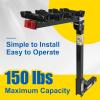 image:imageMaxxHaul Hitch Mount 4 Bike Rack 150 lb Capacity HeavyDuty Swing Down Design Fits Cars Trucks SUVs and Minivans with Safety Reflector Easy Install 70210