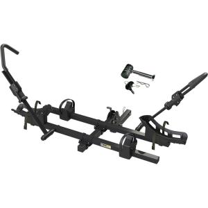 image:imageMaxxHaul 50948 2Bike Hitch Rack  Platform Style Carrier for EBike Mountain amp Road Bikes  2 Receiver 66 lbsBike Capacity AntiRattle Hitch Lock Included