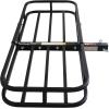 image:imageMaxxHaul 50890 53 x 1912 Hitch Cargo Carrier with Hitch Tightener  Trailer Mount Steel with High Side Rails for RV Truck SUV Van Car 2 Receiver 500lb Load Capacity Black