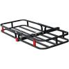 image:imageMaxxHaul 50531 53 x 1912 Hitch Cargo Carrier  Trailer Hitch Mount Steel Cargo Carrier With High Side Rails For RVs Trucks SUVs Vans Cars with 2 Hitch Receiver  500lb Load Capacity Black
