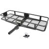 image:imageMaxxHaul 50980 500 lb Capacity Steel Hitch Mount Folding Cargo Carrier Mesh Basket with 1 Tightener fits 2 inch Hitch Receiver 60 x 21 x 65 in for Car SUV Pickup Truck Van Camping Traveling