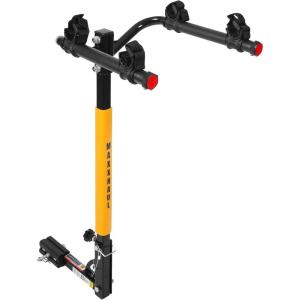 image:imageMaxxHaul 50025 Hitch Mount 2 Bike Rack For Cars Trucks SUVs Minivans  100 lb CapacityRack