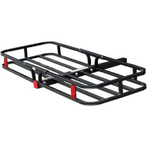 image:imageMaxxHaul 50531 53 x 1912 Hitch Cargo Carrier  Trailer Hitch Mount Steel Cargo Carrier With High Side Rails For RVs Trucks SUVs Vans Cars with 2 Hitch Receiver  500lb Load Capacity Black