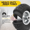 image:imageMaxxHaul 10 Inch Pneumatic Replacement Wheel 2 Pack 300 lb Capacity Air Filled Utility Tire with Steel Hub and Ball Bearings Ideal for Hand Trucks Dollies and Wagons 58 Bore 51078