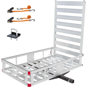 image:imageMaxxHaul 50910 Aluminum Hitch Mount WheelchairMobility Carrier  50 x 295 Cargo Basket 47 Ramp  500 lb Capacity  Fits 2 Class IIIIV Receivers  Includes TieDowns amp Hitch Stabilizer