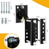 image:imageMaxxHaul 70214 Powder Coat Black Trailer Spare Tire Carrier For 10 inch and 12 inch Utility Trailer TiresFor 1012 Inch Tires Single