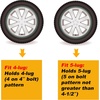 image:imageMaxxHaul 70214 Powder Coat Black Trailer Spare Tire Carrier For 10 inch and 12 inch Utility Trailer TiresFor 45 Lug Wheels Single