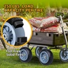 image:imageMaxxHaul 12 Flat Free Solid Tire 12x4007 Wheel with 58 Axle Bore Hole  Double Sealed Bearings 3 Offset Hub  Hand TruckGarden Cart Replacement  400 lb Capacity 2Pack 5102510 Tires