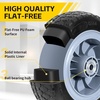 image:imageMaxxHaul 12 Flat Free Solid Tire 12x4007 Wheel with 58 Axle Bore Hole  Double Sealed Bearings 3 Offset Hub  Hand TruckGarden Cart Replacement  400 lb Capacity 2Pack 5102512 Tires